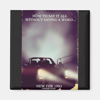 1980s car commercial magnet