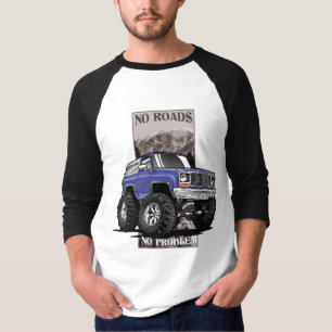 1980s Chevy Blazer 'No Roads' Design T-Shirt