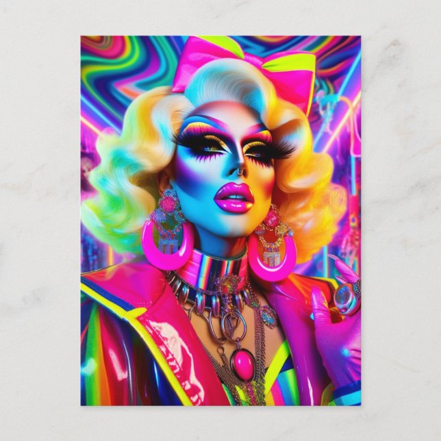 1980s Drag Queen Postcard (Front)