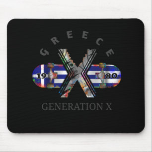 1980's Generation X Greece Skateboard Mouse Mat