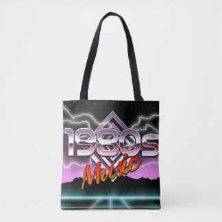 1980s Music Tote Bag