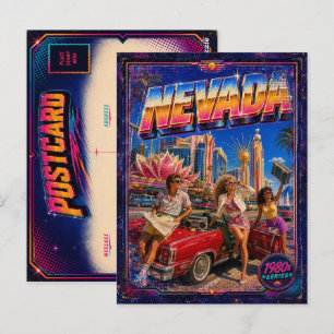 1980s Nevada Postcard 80s Retro