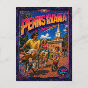 1980s Pennsylvania Postcard 80s Retro