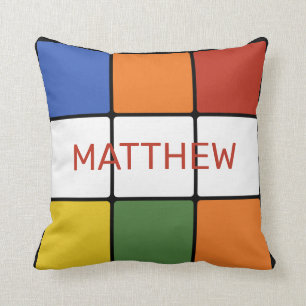 1980s Puzzle Cube Game Toy Personalised Cushion