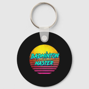 1980s Retro Badminton Master Key Ring