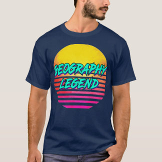1980s Retro Geography Gift  T-Shirt