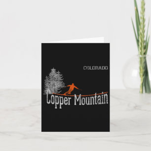 1980s Style Copper Mountain Colorado Vintage Skiin Card