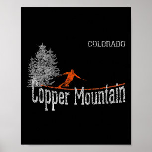 1980s Style Copper Mountain Colorado Vintage Skiin Poster
