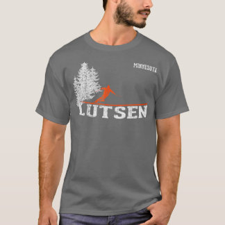 1980s Style Lutsen MN Vintage Skiing  T-Shirt