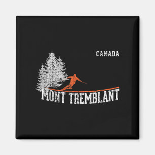 1980s Style Mont Tremblant Can. Vintage Skiing Magnet