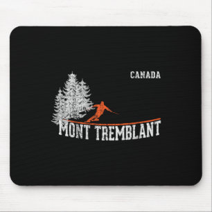 1980s Style Mont Tremblant Can. Vintage Skiing  Mouse Mat