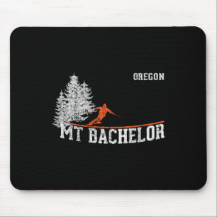 1980s Style Mt Chelor Or Vintage Skiing Mouse Mat
