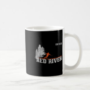 1980s Style Red River Nm Vintage Skiing Coffee Mug