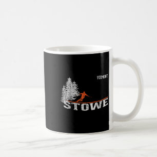 1980s Style Stowe Vt Vintage Skiing Coffee Mug