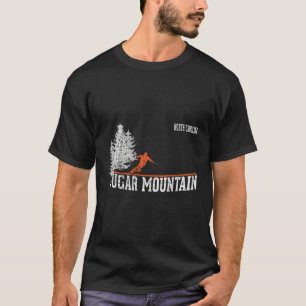 1980S Style Sugar Mountain Nc Skiing T-Shirt