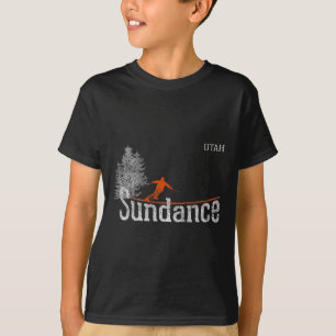1980s Style Sundance Utah Vintage Skiing T-Shirt