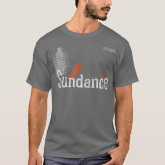 1980s Style Sundance Utah Vintage Skiing  T-Shirt