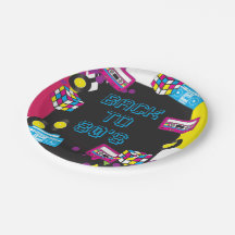1980s Totally Awesome Party Paper Plates