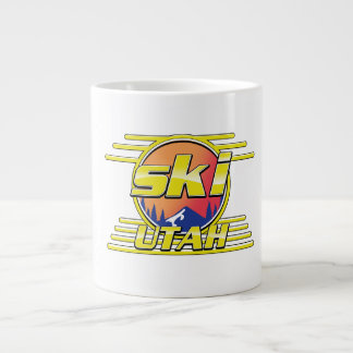 1980s Utah Ski logo Large Coffee Mug