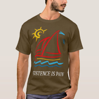 1980s Vintage Style Existence is Pain Aesthetic Sa T-Shirt