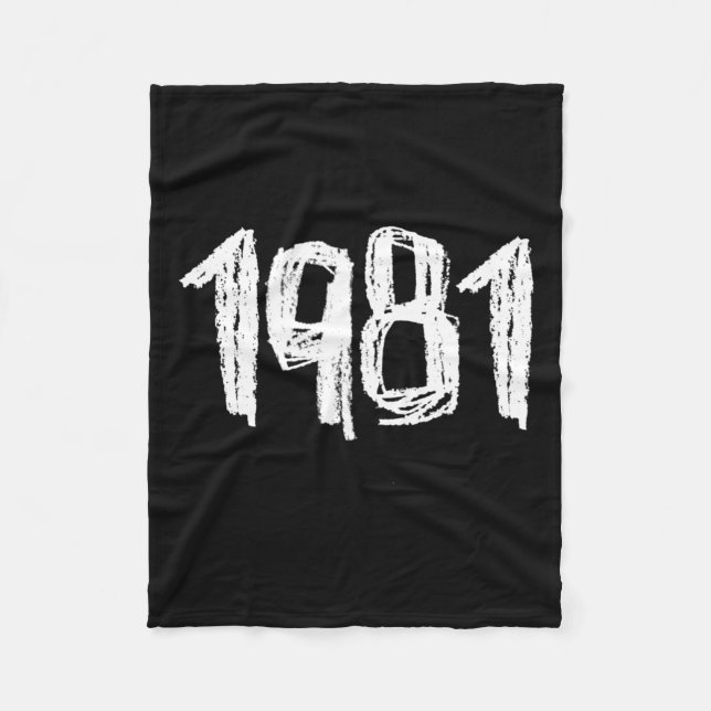 1981 Birthday1  Fleece Blanket (Front)