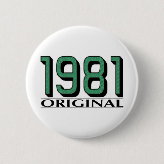 1981 Original 6 Cm Round Badge