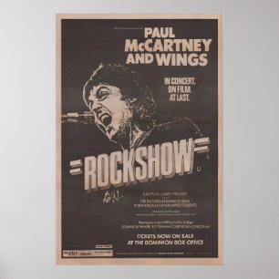 1981 Poster BEATLES - Paul McCartney and the wings