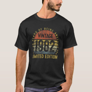 1982 40th Birthday 40 Yr Old Vintage T-Shirt