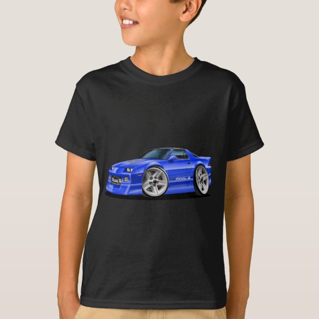 1982-92 Camaro Blue Car T-Shirt (Front)