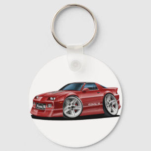 1982-92 Camaro Maroon Car Key Ring