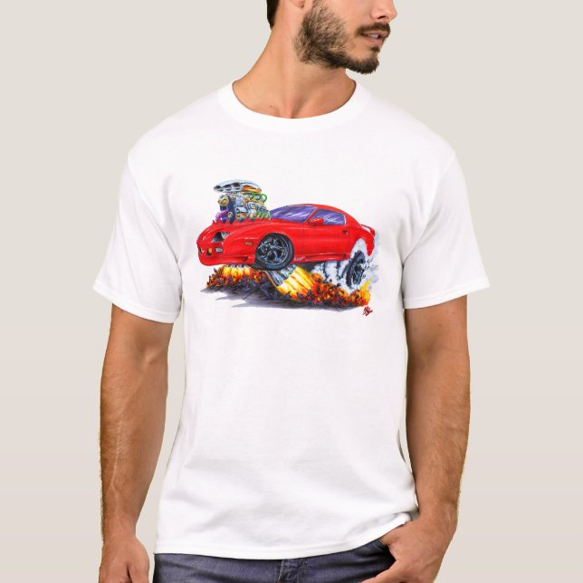 1982-92 Camaro Red Car T-Shirt (Front)