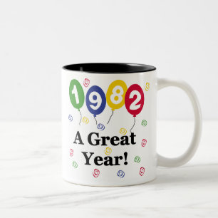 1982 A Great Year Birthday Two-Tone Coffee Mug