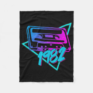 1982 Cette Tape Music Halloween Costume 80's Fleece Blanket