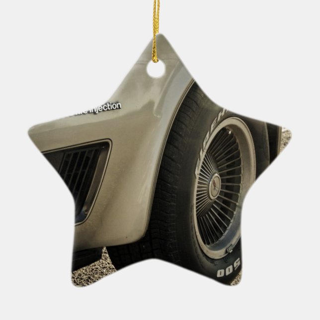 1982 Chevrolet Corvette Collector's Edition Wheel Ceramic Tree Decoration (Front)