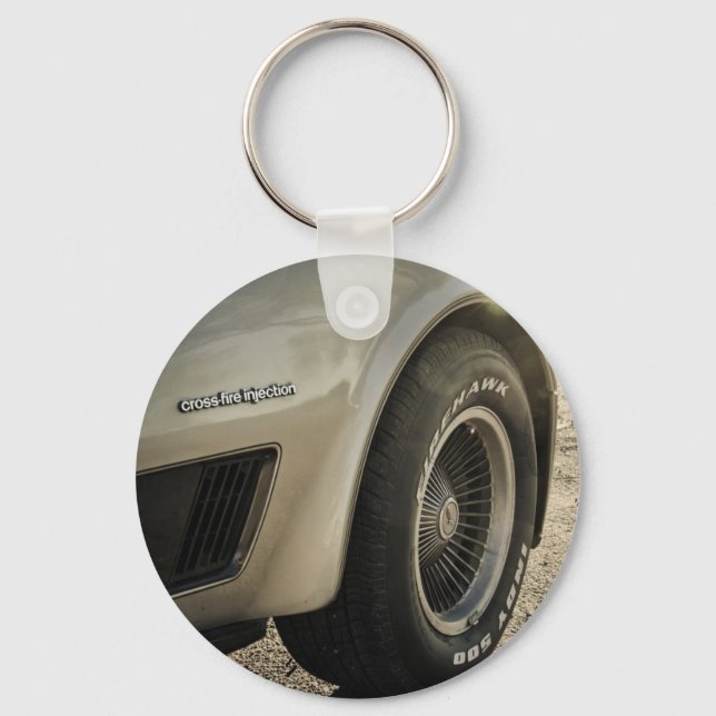 1982 Chevrolet Corvette Collector's Edition Wheel Key Ring (Front)