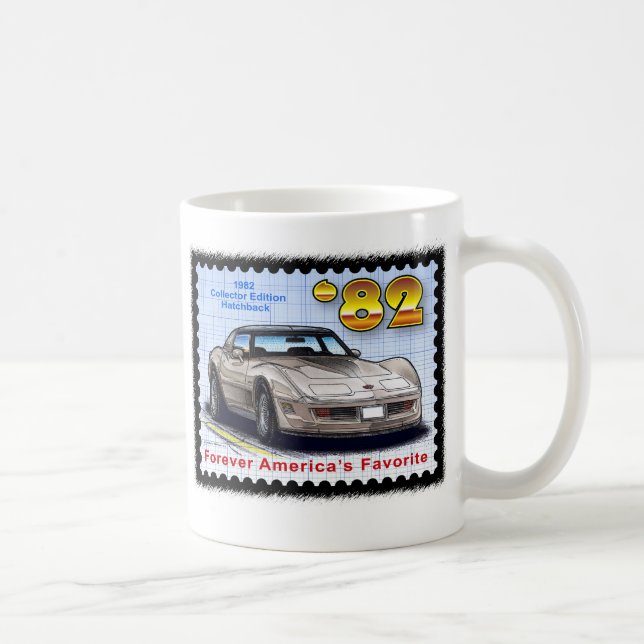 1982 Collector Edition Hatchback Corvette Coffee Mug (Right)