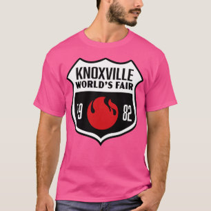 1982 Knoxville Worlds Fair Retro Shield White on B T-Shirt