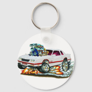 1983-88 Monte Carlo White Car Key Ring