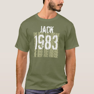 1983 Birthday Year Best 1983 Vintage Camo Y014 T-Shirt