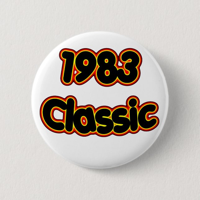 1983 Classic 6 Cm Round Badge (Front)