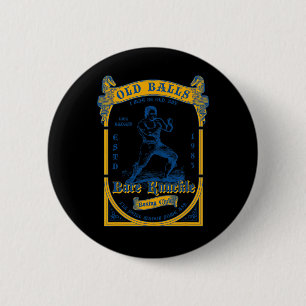 1983 Old Club 40 Birthday Vintage Bare Knuckle Box 6 Cm Round Badge