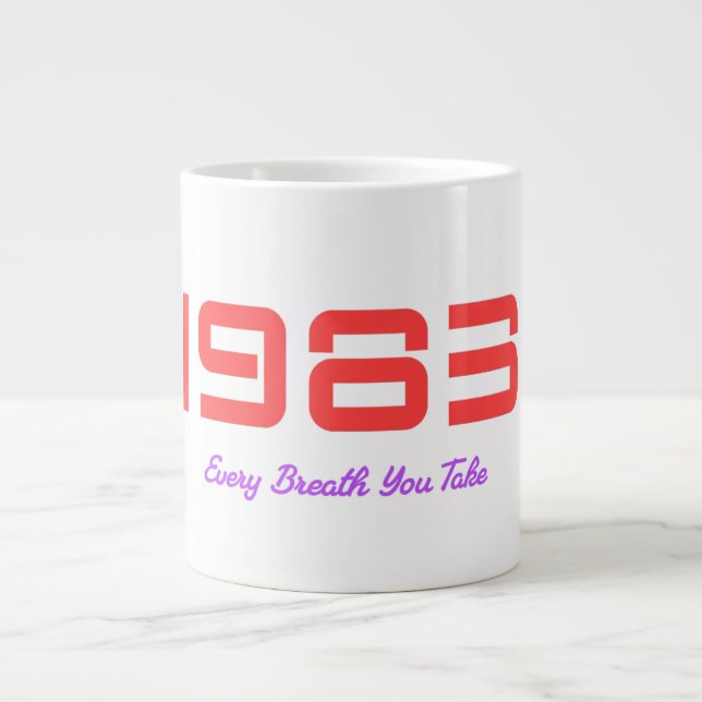 1983 Top Song Large Coffee Mug (Front)