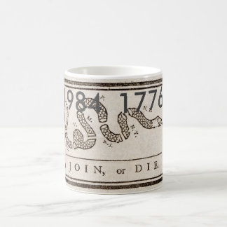 1984 = 1776 Join or die mug