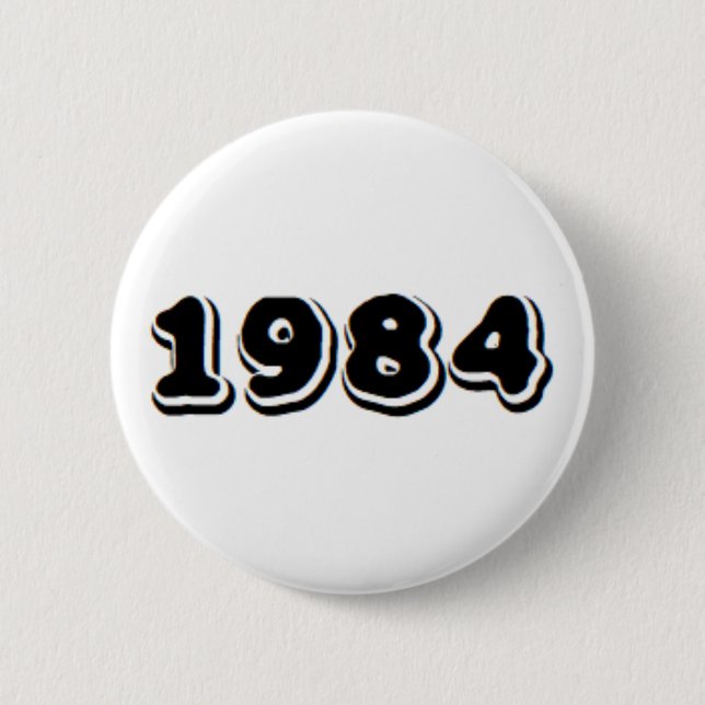 1984 6 CM ROUND BADGE (Front)