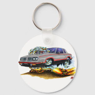 1984-88 Hurst Olds Grey-Black Car Key Ring