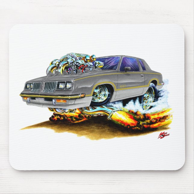 1984-88 Hurst Olds Grey Car Mouse Mat (Front)
