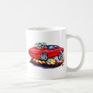 1984-93 Corvette Red Car Coffee Mug