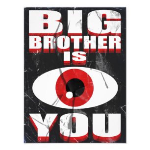 1984 Big Brother is Watching You Poster