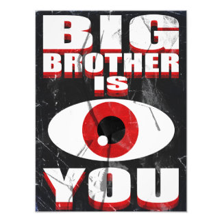 1984 Big Brother is Watching You Poster