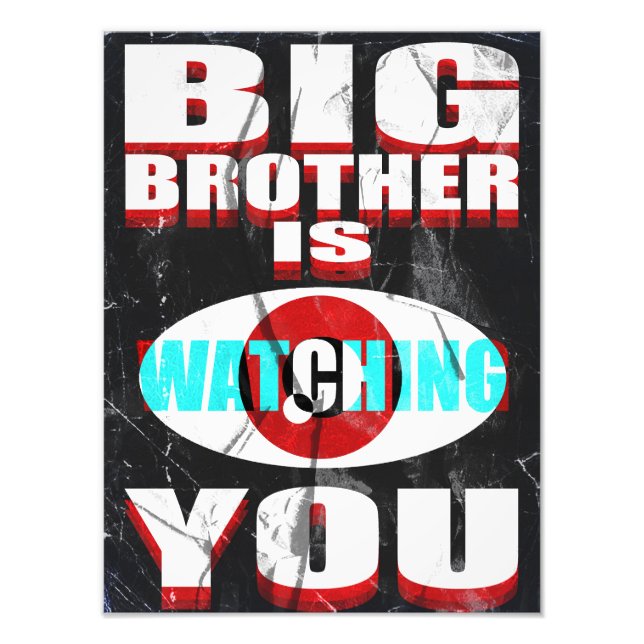 1984 Big Brother is Watching You Poster (Redesign) (Front)